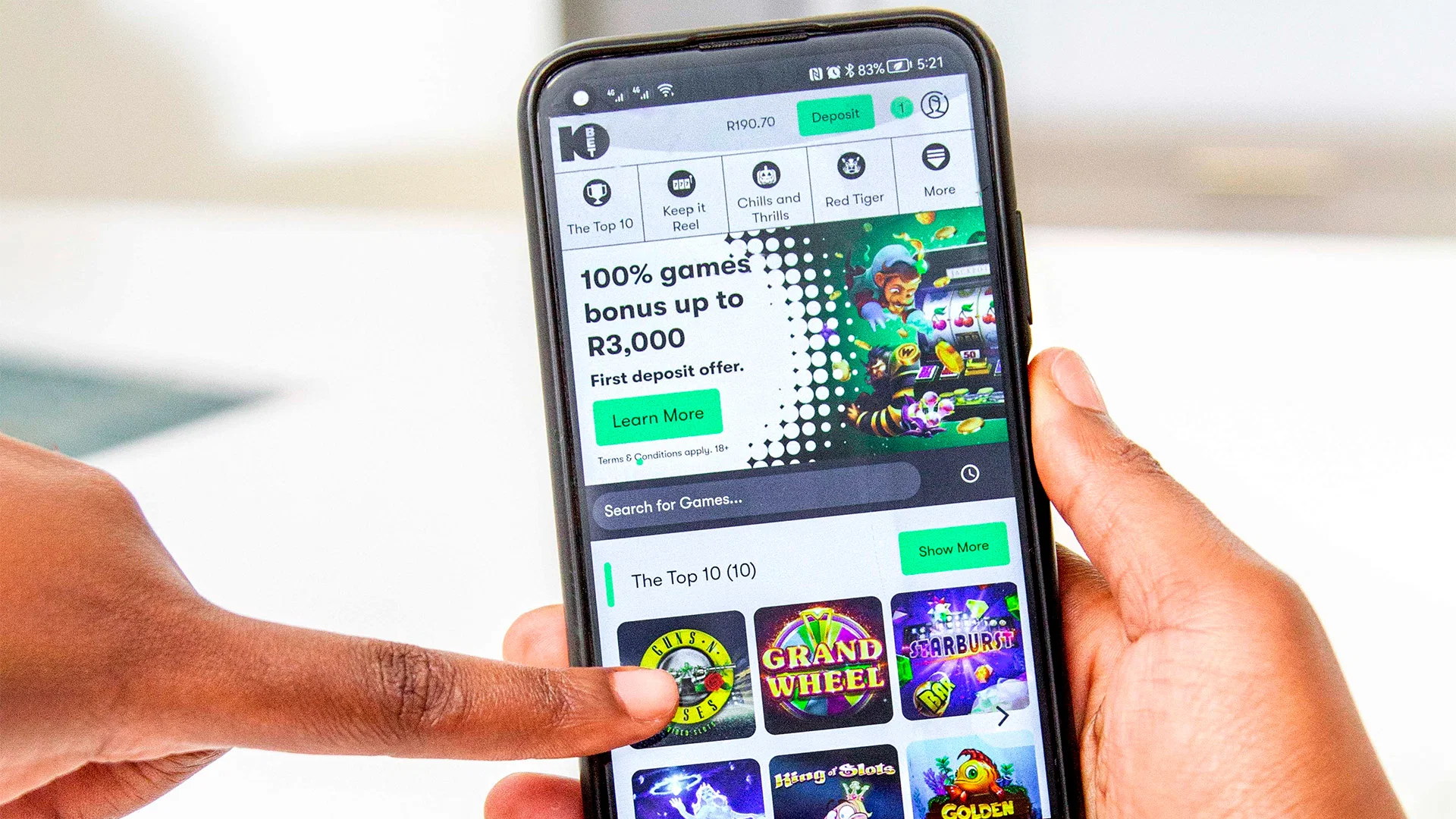 10Bet Casino App Screenshot